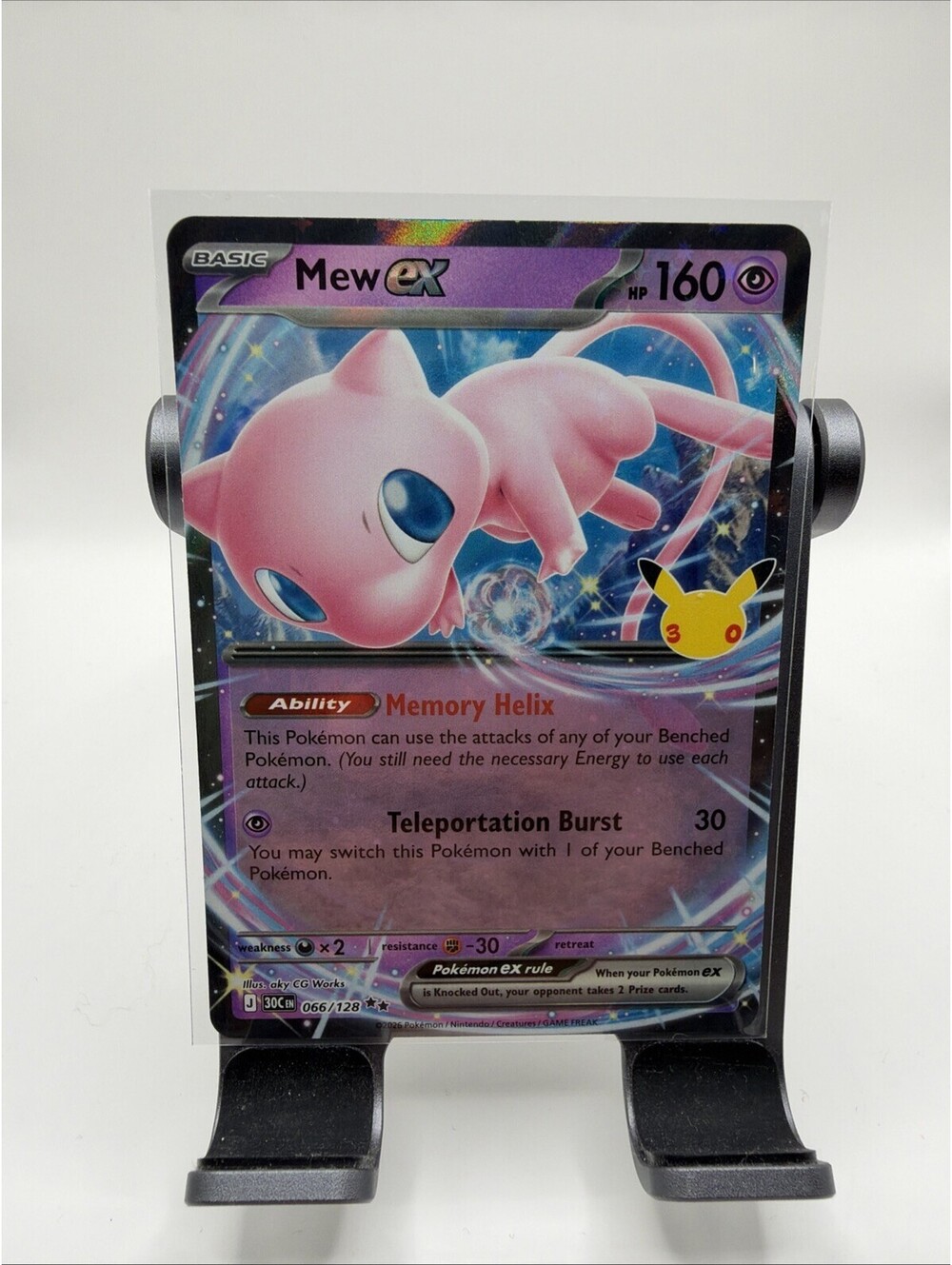Mew Ex - Double Rare - 2026 Pokemon 30th Celebration 66/128